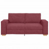 Sofa 2-osobowa w kolorze czerwonego wina 180x78x84 cm Tkanina