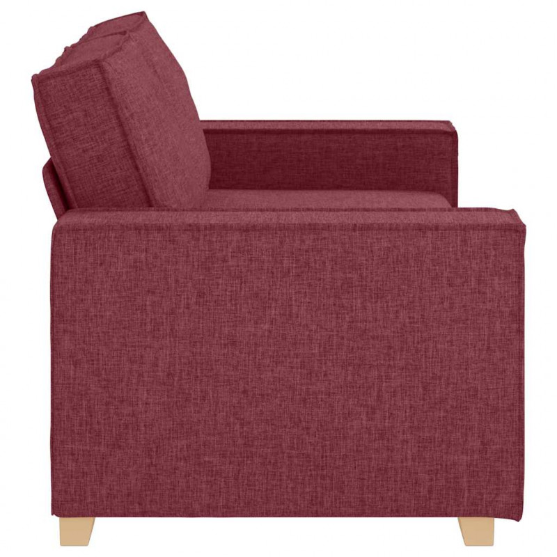 Sofa 2-osobowa w kolorze czerwonego wina 180x78x84 cm Tkanina