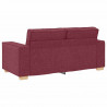 Sofa 2-osobowa w kolorze czerwonego wina 180x78x84 cm Tkanina