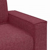 Sofa 2-osobowa w kolorze czerwonego wina 180x78x84 cm Tkanina