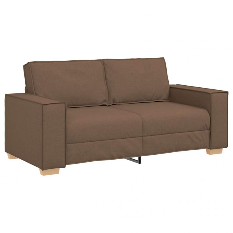 Sofa 2-osobowa brązowa 180x78x84 cm tkanina