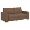 Sofa 2-osobowa brązowa 180x78x84 cm tkanina