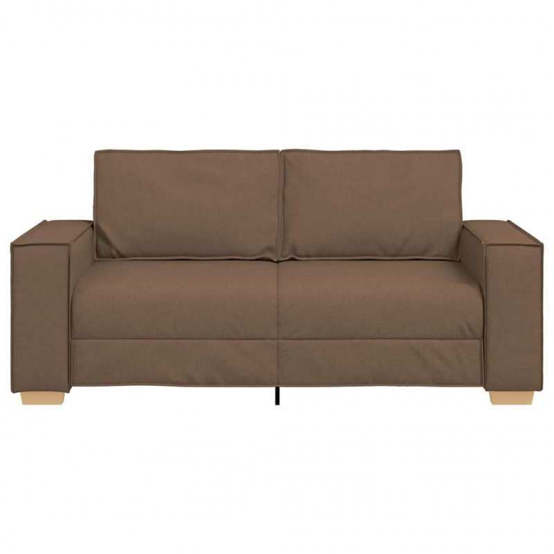Sofa 2-osobowa brązowa 180x78x84 cm tkanina