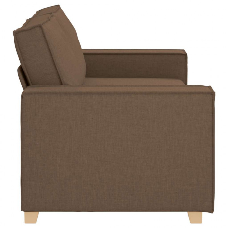 Sofa 2-osobowa brązowa 180x78x84 cm tkanina