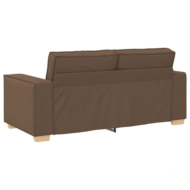 Sofa 2-osobowa brązowa 180x78x84 cm tkanina