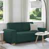 Sofa 2-osobowa Ciemnozielona 180x78x84 cm Tkanina