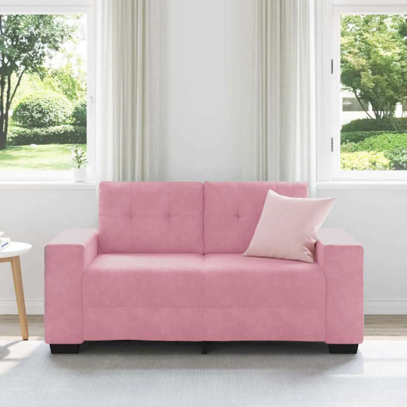 | Sofa dwuosobowa | z poduszką Różowy Aksamit