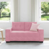 Sofa dwuosobowa, z poduszką Różowy Aksamit