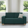 Sofa 2-osobowa Ciemnozielona 180x78x84 cm Tkanina