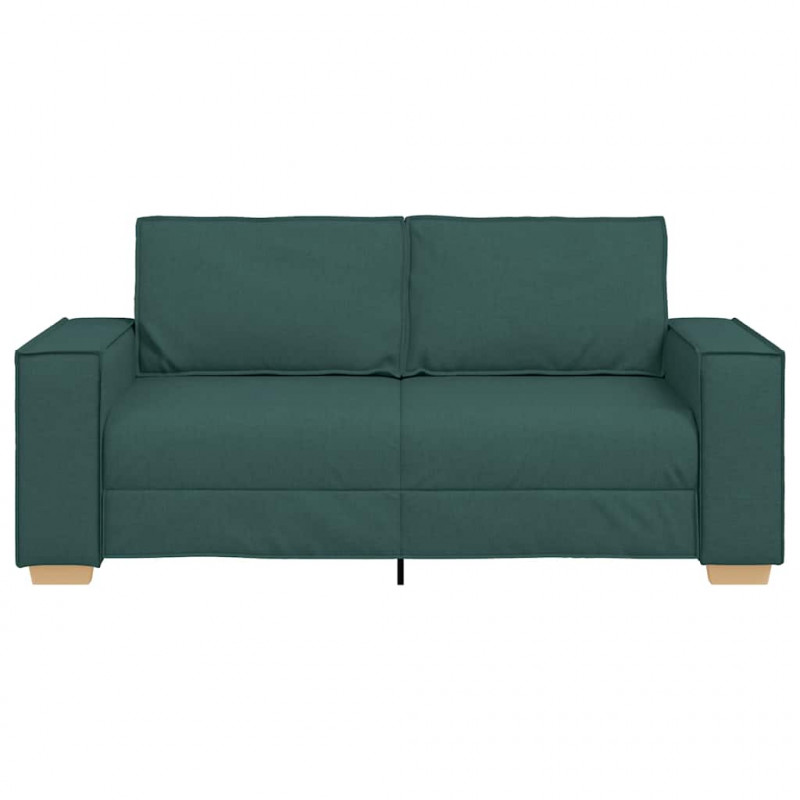 Sofa 2-osobowa Ciemnozielona 180x78x84 cm Tkanina