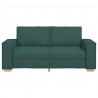 Sofa 2-osobowa Ciemnozielona 180x78x84 cm Tkanina