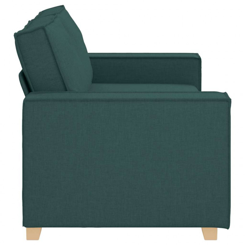 Sofa 2-osobowa Ciemnozielona 180x78x84 cm Tkanina