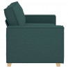 Sofa 2-osobowa Ciemnozielona 180x78x84 cm Tkanina