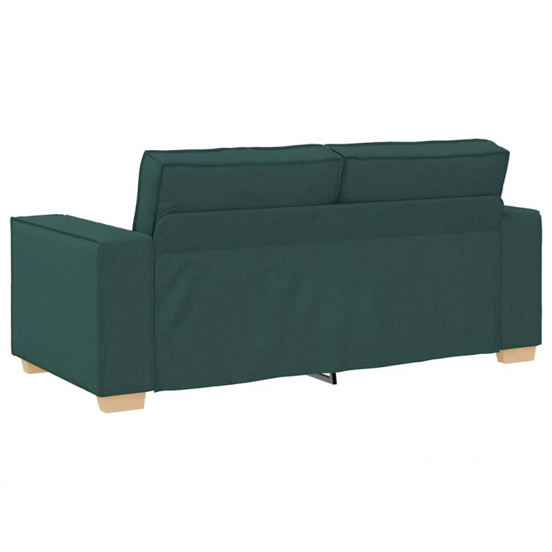 Sofa 2-osobowa Ciemnozielona 180x78x84 cm Tkanina