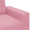 Sofa dwuosobowa, z poduszką Różowy Aksamit