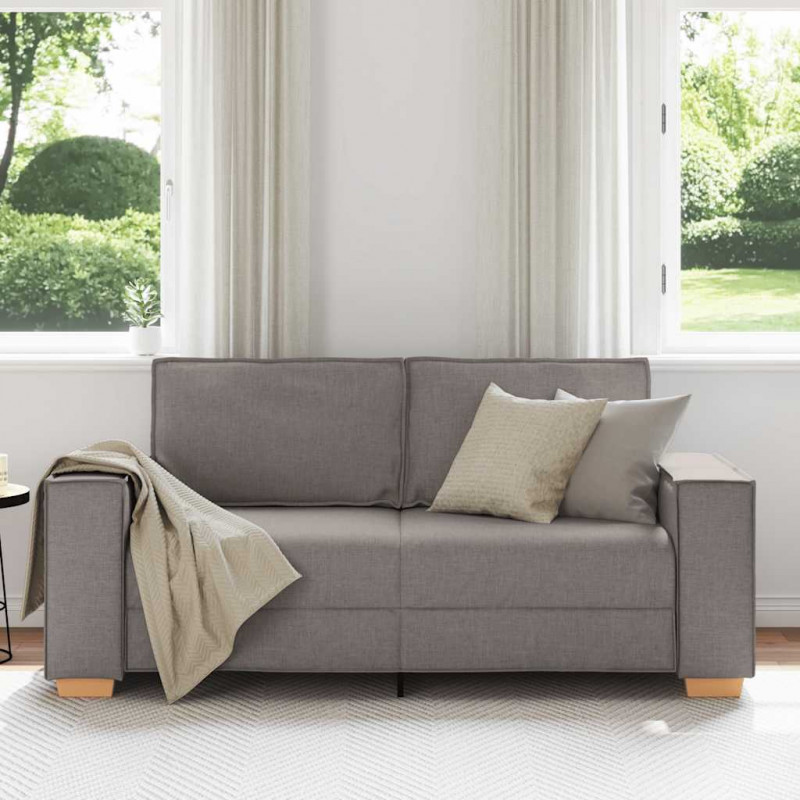 Sofa 2-osobowa Taupe 180x78x84 cm Tkanina