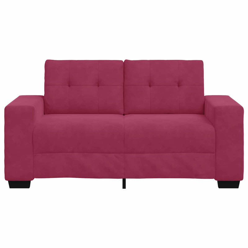 | Sofa dwuosobowa | z poduszką czerwone wino Aksamit
