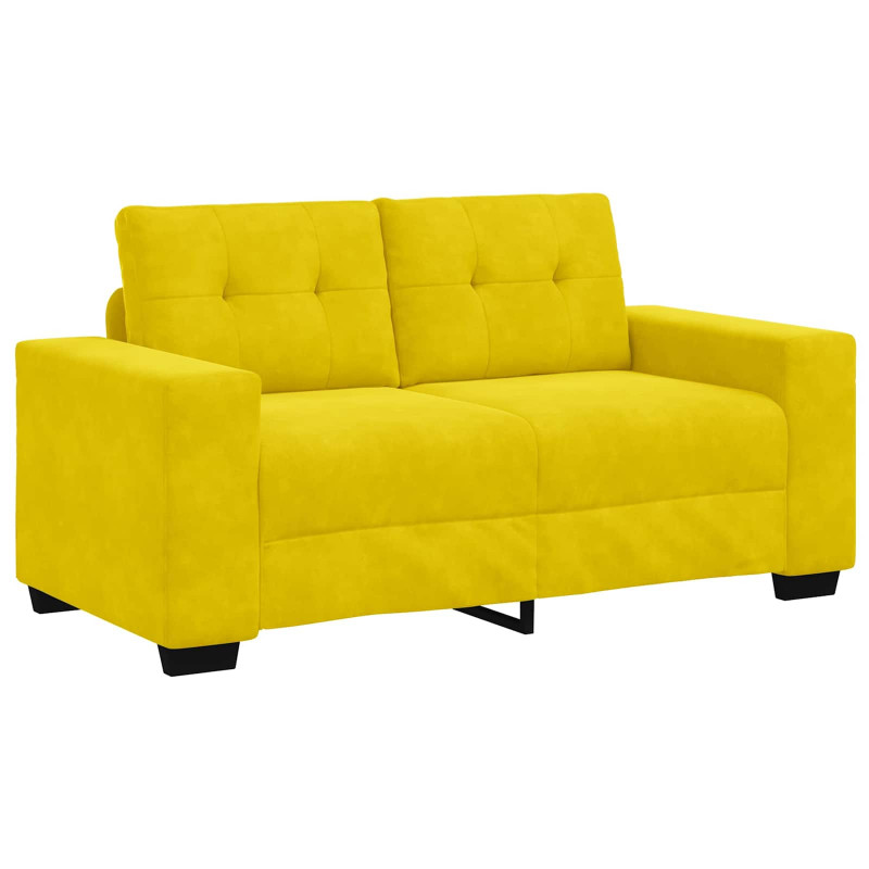 | Sofa dwuosobowa | z poduszką Żółty Aksamit