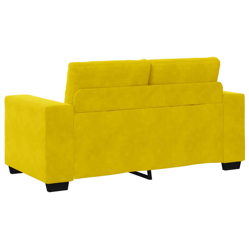 | Sofa dwuosobowa | z poduszką Żółty Aksamit