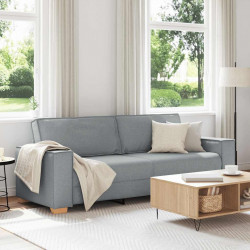 Sofa 3-osobowa Jasnoszara 220x78x84 cm Tkanina