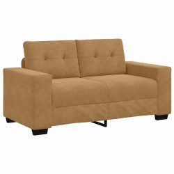 | Sofa dwuosobowa | z poduszką Brązowy Aksamit