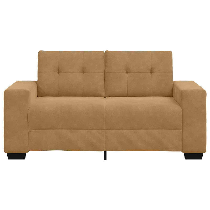 | Sofa dwuosobowa | z poduszką Brązowy Aksamit