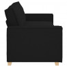 Sofa 3-osobowa Czarna 220x78x84 cm Tkanina