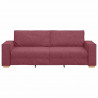 Sofa 3-osobowa w kolorze czerwonego wina 180 cm Tkanina