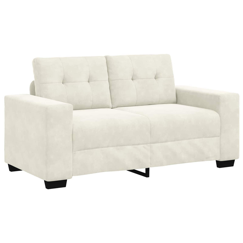 | Sofa dwuosobowa | z poduszką Kremowy Aksamit