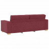 Sofa 3-osobowa w kolorze czerwonego wina 180 cm Tkanina
