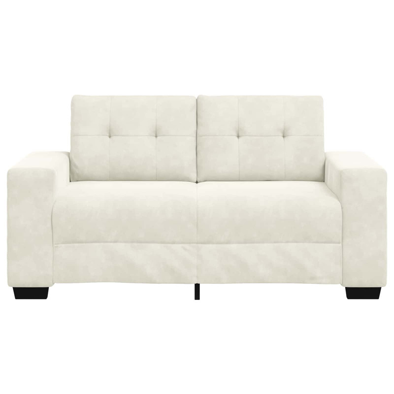 | Sofa dwuosobowa | z poduszką Kremowy Aksamit