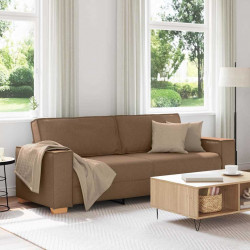 Sofa 3-osobowa Brązowa 180 cm Tkanina