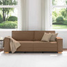 Sofa 3-osobowa Brązowa 180 cm Tkanina