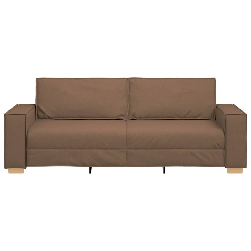 Sofa 3-osobowa Brązowa 180 cm Tkanina