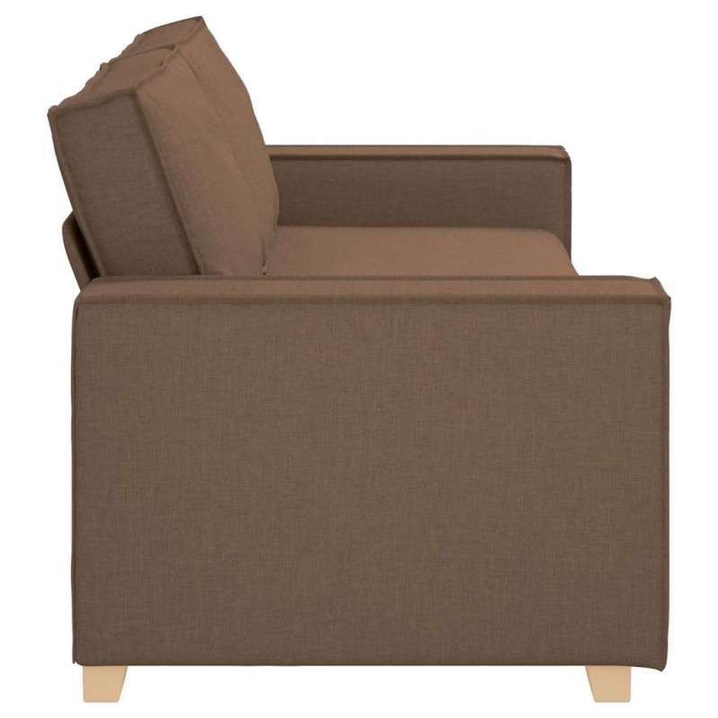 Sofa 3-osobowa Brązowa 180 cm Tkanina