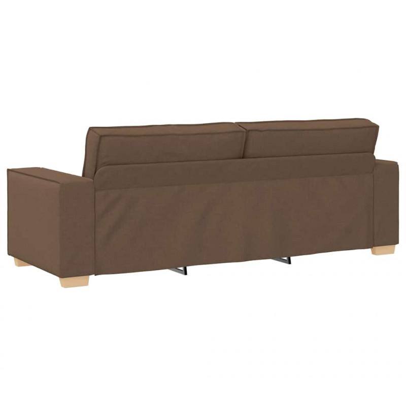 Sofa 3-osobowa Brązowa 180 cm Tkanina