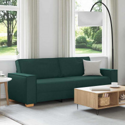 Sofa Ciemna zieleń 220 x 80 x 84 cm tkanina