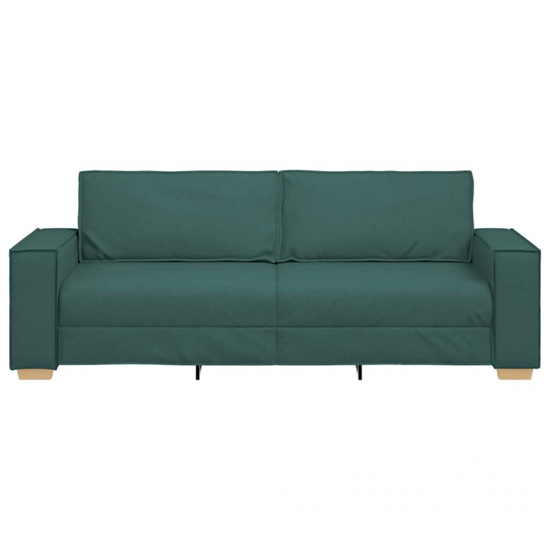 Sofa Ciemna zieleń 220 x 80 x 84 cm tkanina