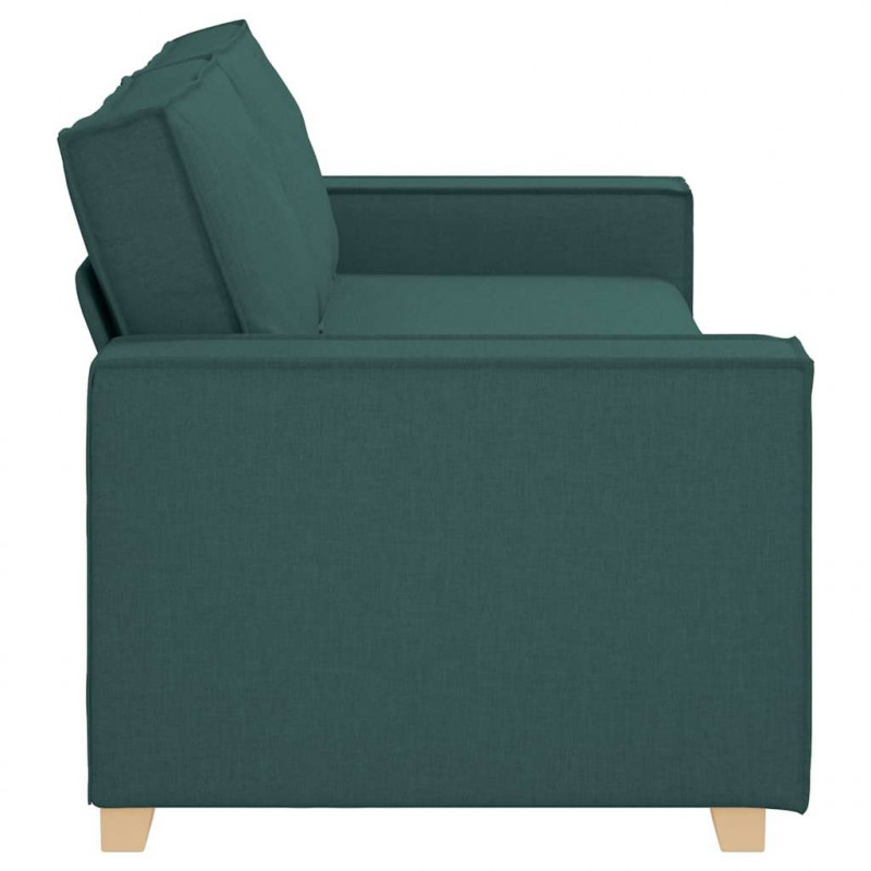 Sofa Ciemna zieleń 220 x 80 x 84 cm tkanina