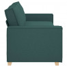 Sofa Ciemna zieleń 220 x 80 x 84 cm tkanina