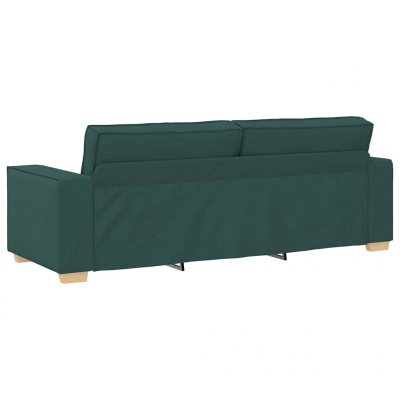 Sofa Ciemna zieleń 220 x 80 x 84 cm tkanina