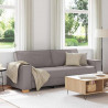 Sofa 3-osobowa Taupe 180 cm Tkanina