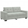 Sofa dwuosobowa Jasnoszara 180x77x82 cm Aksamit