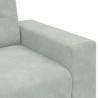 Sofa dwuosobowa Jasnoszara 180x77x82 cm Aksamit