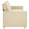 Sofa Kremowy 220 x 80 x 84 cm tkanina