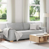 Sofa 3-osobowa Cloud Grey 220x78x84 cm Tkanina
