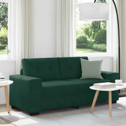 Sofa dwuosobowa, ciemnozielona, 180x77x82 cm, aksamit