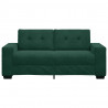 Sofa dwuosobowa, ciemnozielona, 180x77x82 cm, aksamit