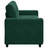 Sofa dwuosobowa, ciemnozielona, 180x77x82 cm, aksamit