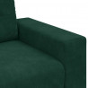 Sofa dwuosobowa, ciemnozielona, 180x77x82 cm, aksamit